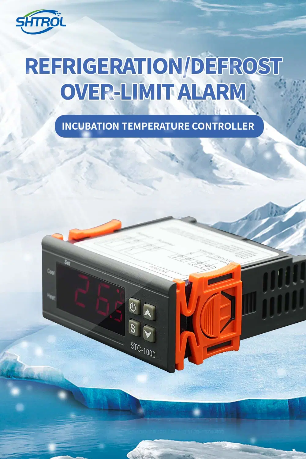 Shtrol Egg Incubator Cold Room Electronic Digital Temperature Controller Stc-1000