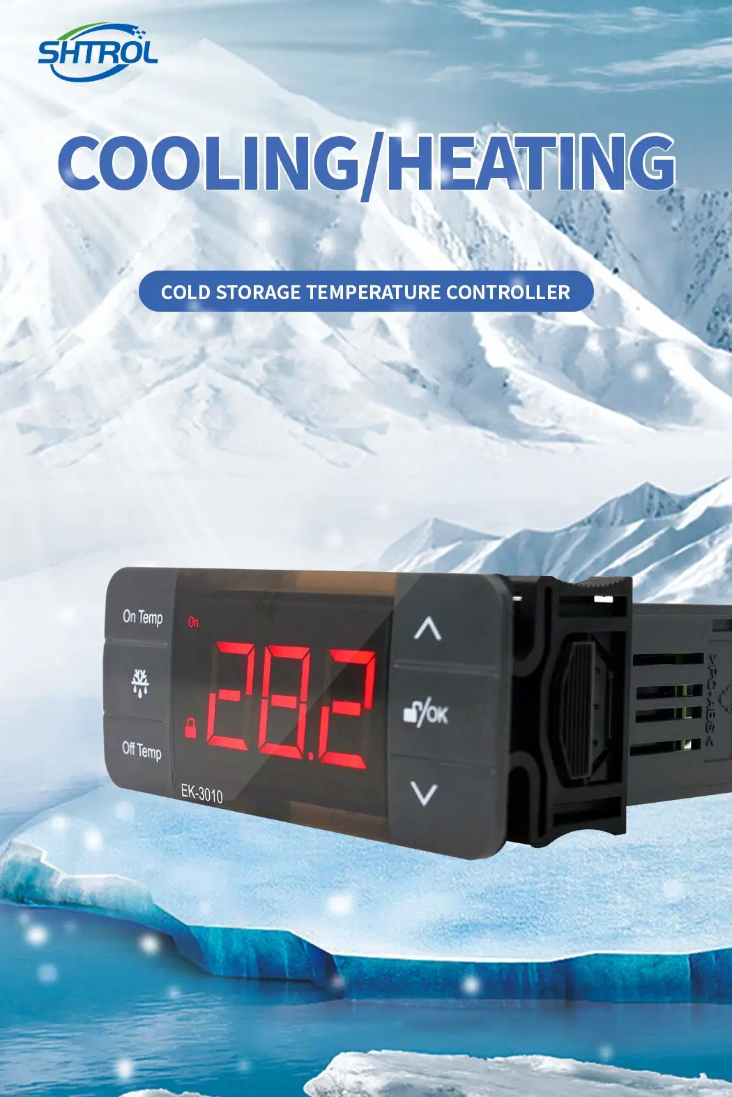 Digital Temperature Controller Ek-3010 Touch Screen Display Refrigerated Greenhouse Planting Temperature Controller