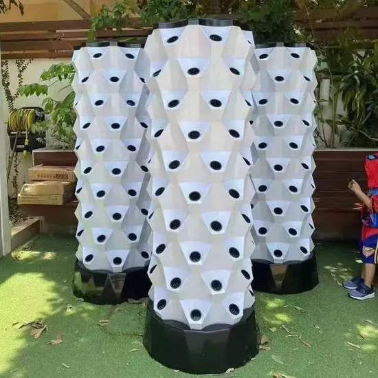 Nft Hydroponic Vertical Tower Growing Monitoring and Control Systems Fertigation Equipment Vertical 80 Plants 