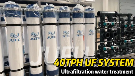 40tph UF Water Treatment System Ultrafiltration Water System UF Water Purifier for Industrial Use 