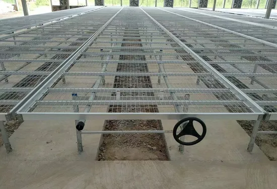 Mesh Commercial Rolling Bench System for Agricultural Planting 